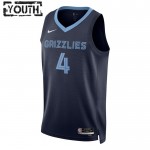 Maillot NBA Memphis Grizzlies Steven Adams 4 Nike 2022-23 Icon Edition Navy Swingman - Enfant